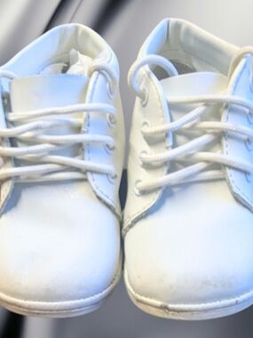 White Kids Lace-Up Casual Shoes